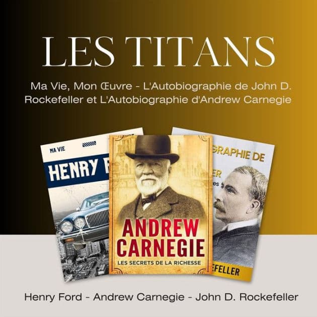 Les Titans: Ma Vie, Mon Ouvre, L'Autobiographie de John D. Rockefeller et L'Autobiographie d'Andrew Carnegie by John D. Rockefeller