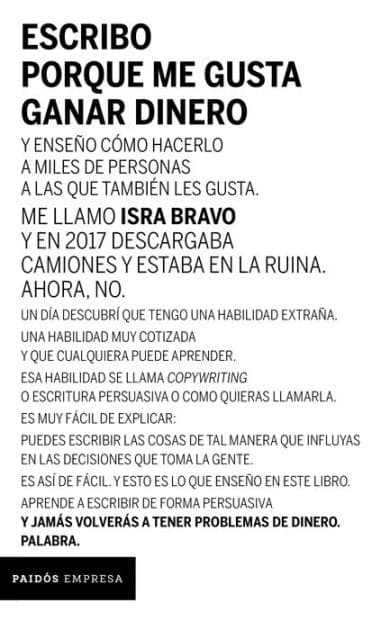 Escribo porque me gusta ganar dinero by Isra Bravo