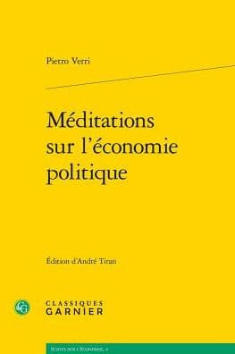 Meditations sur l'economie politique by Pietro Verri