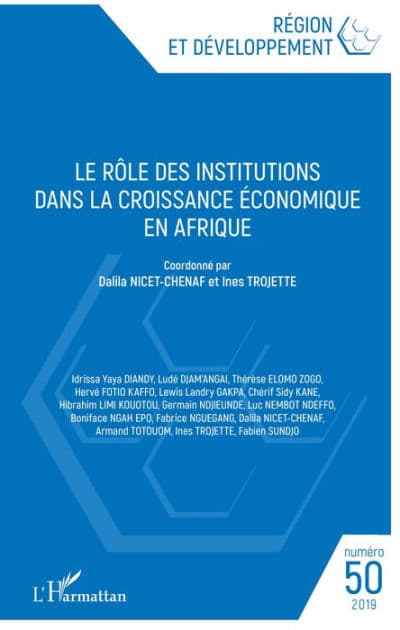 Le rôle des institutions dans la croissance économique en Afrique by Editions L'Harmattan