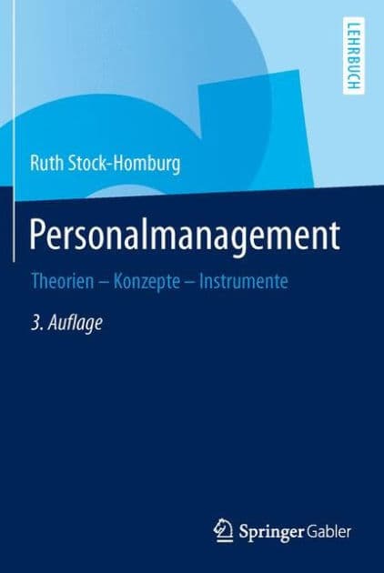 Personalmanagement: Theorien - Konzepte - Instrumente by Ruth Stock-Homburg
