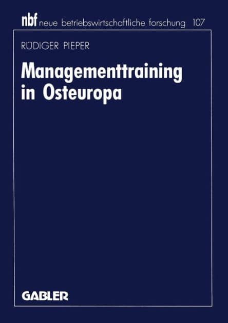 Managementtraining in Osteuropa by Rüdiger Pieper