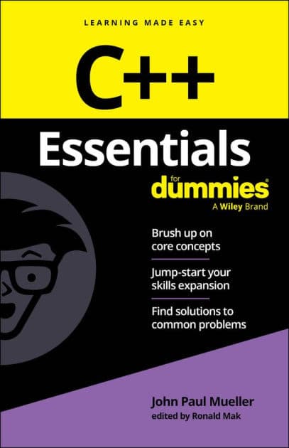 C++ Essentials For Dummies by John Paul Mueller