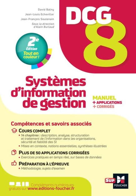 DCG 8 Systèmes d'information de gestion Manuel et applications 5e édition by Jean-François Soutenain