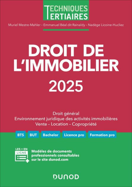 Droit de l'immobilier 2025 by Muriel Mestre Mahler
