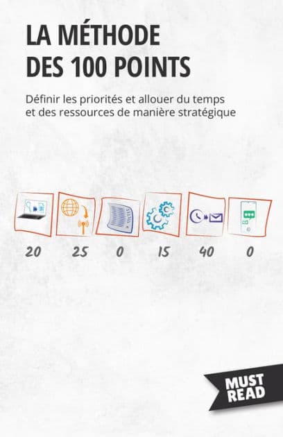 La méthode des 100 points: Définir les priorités et allouer du temps et des ressources de manière stratégique by Peter Lanore