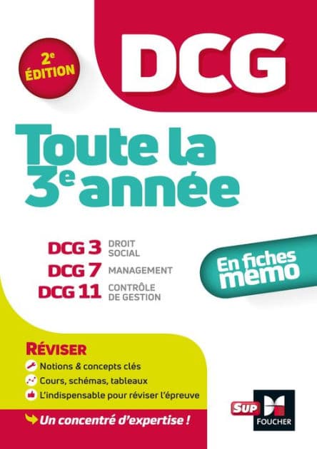 DCG : Toute la 3e année du DCG 3, 7, 11 en fiches - Révision by Isabelle Chedaneau