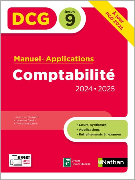 Comptabilité - DCG - Epreuve 9 - Manuel et applications - 2024-2025 - ePUB by Jean-Luc Siegwart