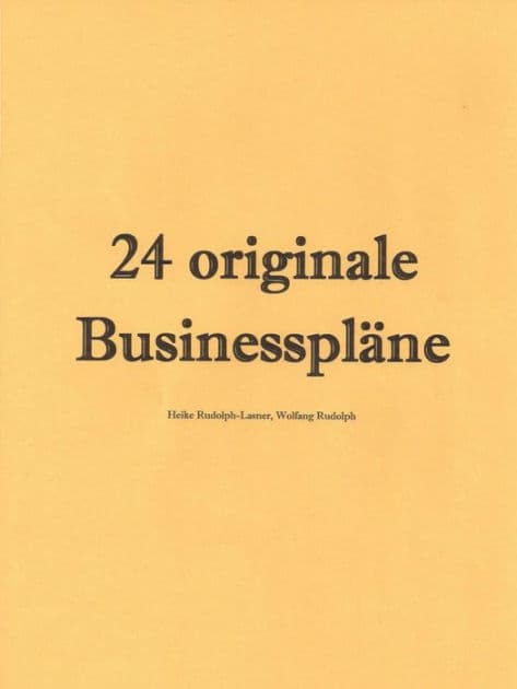 24 originale Businesspläne: Kredite und Zuschüsse aus öffentlichen Förderprogrammen by Heike Rudolph-Lasner