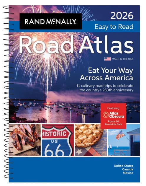 2026 Road Atlas Midsize Easy to Read Spiral by Rand McNally