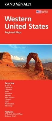 Western United States Regional Map by Rand McNally