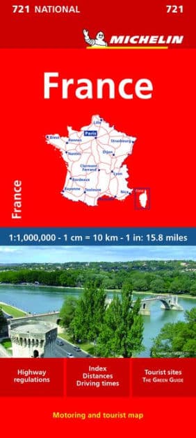 Michelin France Map 721 by Michelin