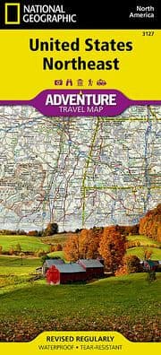 United States, Northeast Map by National Geographic Maps - Adventure