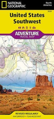 United States, Southwest Map by National Geographic Maps - Adventure