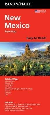 New Mexico Easy to Read by Rand McNally
