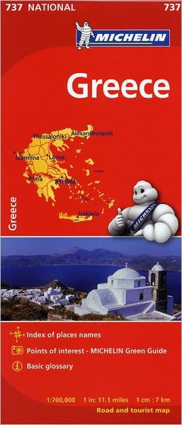 Michelin Greece Map 737 by Michelin