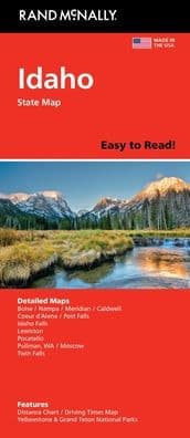 Idaho Easy to Read State Map by Rand McNally