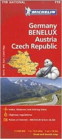 Michelin Germany Austria Benelux Czech Republic Map 719 by Michelin