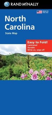 North Carolina Easy to Fold by Rand McNally