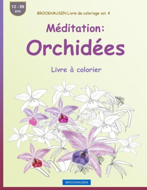 BROCKHAUSEN Livre de coloriage vol. 4 - Méditation: Orchidées: Livre à colorier by Dortje Golldack