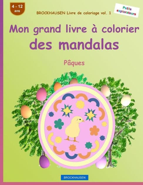 BROCKHAUSEN Livre de coloriage vol. 1 - Mon grand livre à colorier des mandalas: Pâques by Dortje Golldack