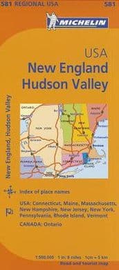 Michelin USA: New England, Hudson Valley Map 581 by Michelin