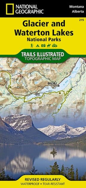Glacier and Waterton Lakes National Parks by Trails Illustrated