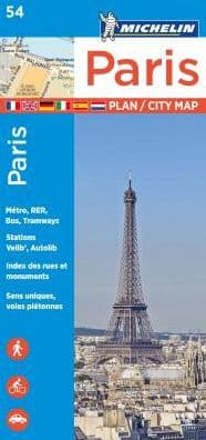 Michelin Paris Street Map + Index Map 54 by Michelin