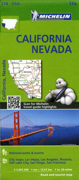 Michelin USA California, Nevada Map 174 by Michelin