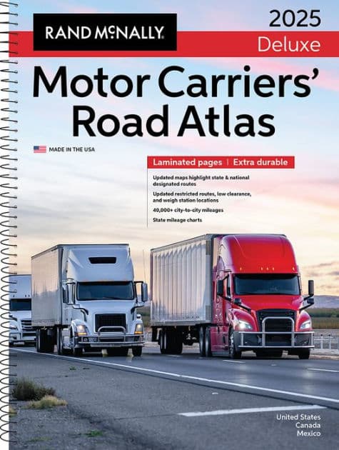 2025 Deluxe Motor Carrier Road Atlas by Rand McNally