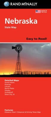 NEBRASKA EASY TO READ by Rand McNally