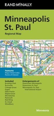 Minneapolis/St Paul MN Regional Map by Rand McNally