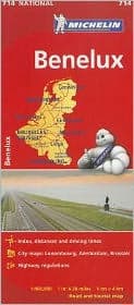 Michelin Benelux Map 714: Belgium, The Netherlands, Luxembourg by Michelin