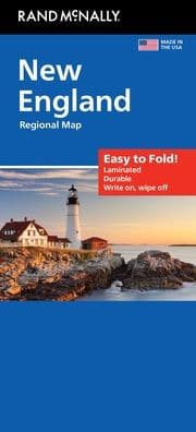 New England Easy to Fold Regional Map by Rand McNally