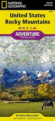 United States, Rocky Mountains Map by National Geographic Maps - Adventure