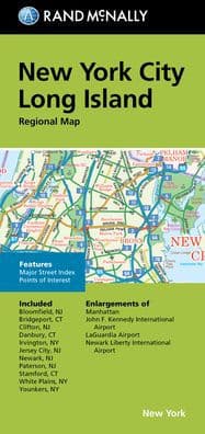 New York City/ Long Island NY Regional Map by Rand McNally