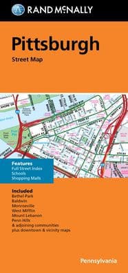 PITTSBURGH STREET MAP by Rand McNally