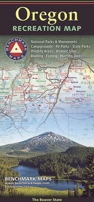 Benchmark Oregon Recreational Map by Benchmark