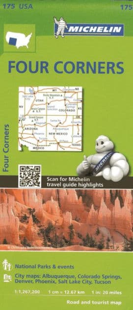 Michelin USA Four Corners Map 175 by Michelin