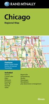 Chicago IL Regional Map by Rand McNally