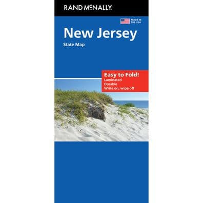 New Jersey Easy to Fold State Map by Rand McNally