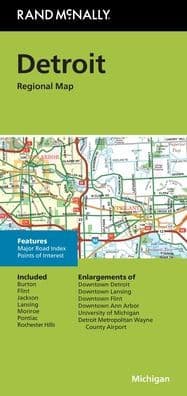 Detroit SE MI Regional Map by Rand McNally