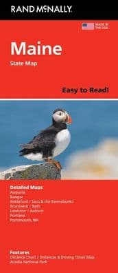 Maine Easy to Read State Map by Rand McNally
