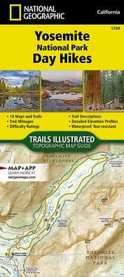 Yosemite National Park Day Hikes Map by National Geographic Maps - Trails Illustrated
