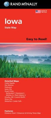 Iowa Easy to Read by Rand McNally