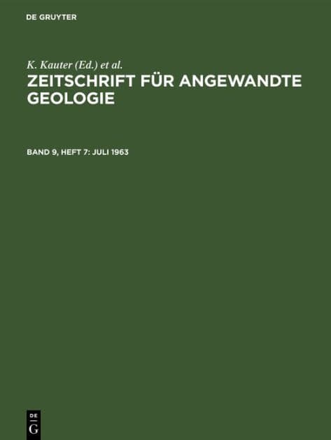Juli 1963 by Zentrales Geologisches Institut
