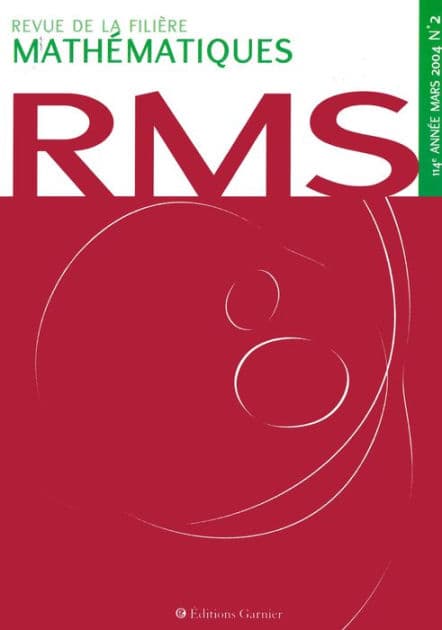 Revue de la filière mathématiques RMS 114-2 by Collectif
