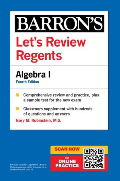 Let's Review Regents: Algebra I, Fourth Edition by Barron's Educational Series