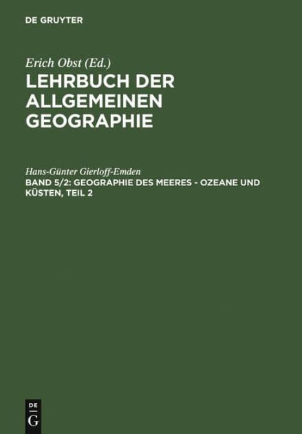 Geographie des Meeres - Ozeane und Küsten, Teil 2 by Hans-Günter Gierloff-Emden