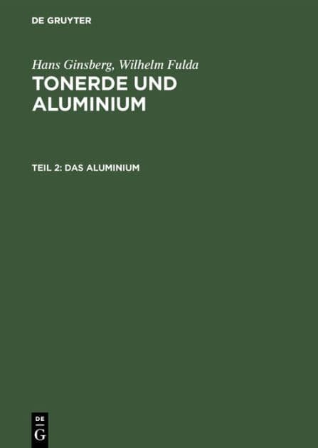 Das Aluminium by Hans Ginsberg
